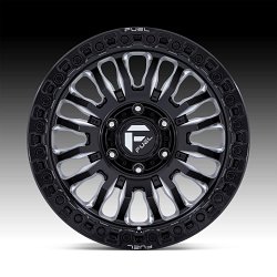 Fuel Rincon FC857 Gloss Black Milled Custom Truck Wheels 3